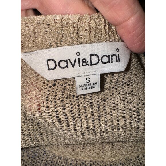 Colorblock Striped Open Knit Sweater Davi Dani S Beach Coastal Multicolor Travel - Picture 7 of 9